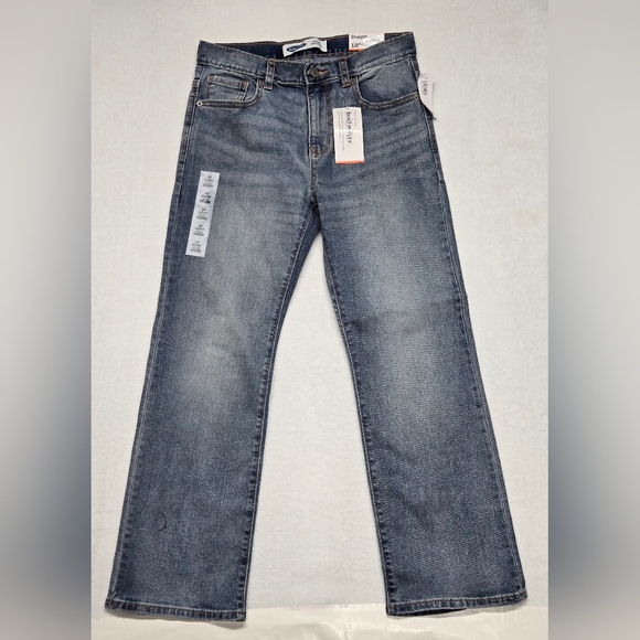 Old Navy Jeans Boys 10 Straight Husky Built In Flex 5 Pocket Zipper Fly New - Picture 1 of 7